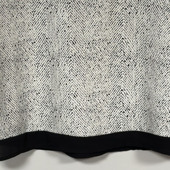 Creative Concepts Black and White sleeveless blouse, black accent stripes size M - Picture 4 of 8